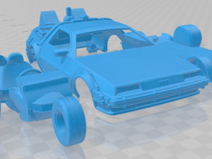 delorean dm 12 back to the future 1981 printable car 3D Принт Модель