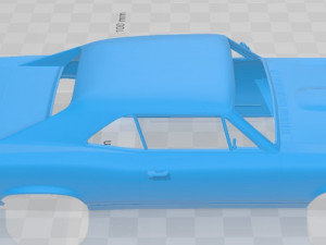 pontiac gto 1967 printable body car 3D Baskı Modeli