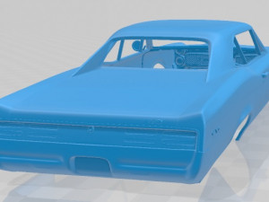 pontiac gto 1967 printable body car 3D Baskı Modeli