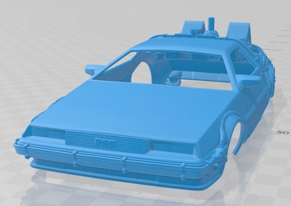 delorean dm 12 back to the future 1981 printable body car 3D Принт Модель .c4d .max .obj .3ds .fbx .stl .blend 