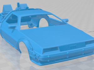 delorean dm 12 back to the future 1981 printable body car 3D Принт Модель
