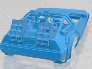 delorean dm 12 back to the future 1981 printable body car 3D Принт Модель