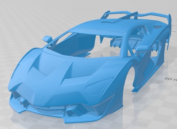 sc18 2019 printable body car 3D 프린트 모델 .c4d .max .obj .3ds .fbx .stl .blend 