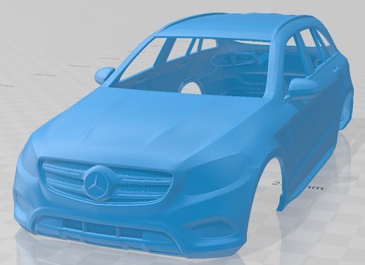 mercedes benz glc class 2016 printable body car Modèles 3D en vedette .c4d .max .obj .3ds .fbx .stl .blend 