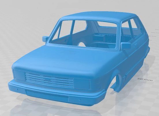 fiat 147 printable body car 3D Print Model .c4d .max .obj .3ds .fbx .stl .blend 