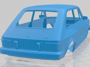 fiat 147 printable body car 3Dプリントモデル