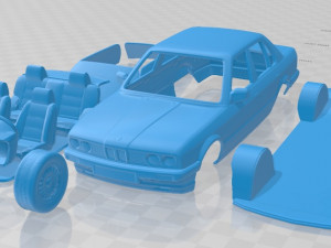 series 3 e30 sedan 1990 printable car 3D-Druckmodell