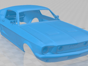 mustang gt 1967 printable body car 3D Принт Модель