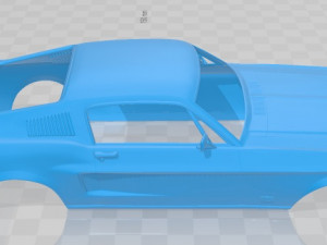 mustang gt 1967 printable body car 3D Принт Модель