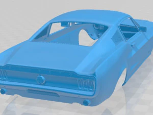 mustang gt 1967 printable body car 3D Print Model