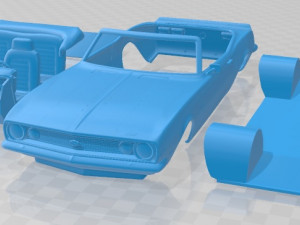 chevrolet camaro z28 convertible 1967 printable car 3Dプリントモデル