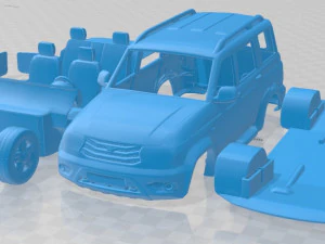 uaz patriot 3163 5 door 2014 printable car 3D Print Model
