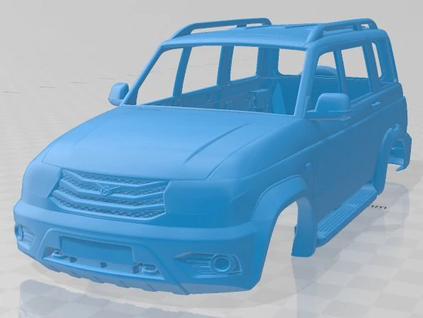 uaz patriot 3163 5 door 2014 printable body car 3D Print Model .c4d .max .obj .3ds .fbx .stl .blend 