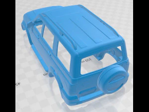uaz patriot 3163 5 door 2014 printable body car 3D Print Model