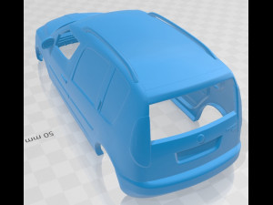 skoda praktik 2011 printable body car 3D 프린트 모델