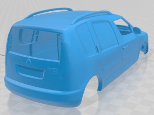 skoda praktik 2011 printable body car 3D 프린트 모델