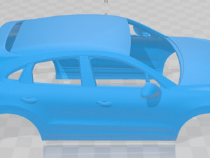 porsche cayenne turbo coupe 2020 printable body car Modello di stampa 3D