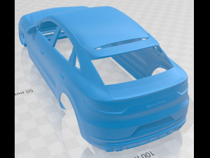 porsche cayenne turbo coupe 2020 printable body car Modello di stampa 3D
