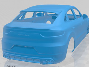 porsche cayenne turbo coupe 2020 printable body car Modello di stampa 3D