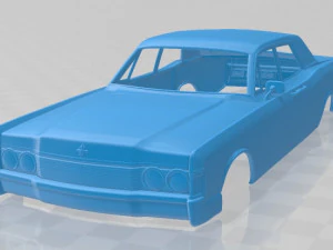 Lincoln Continental Sedan 1968 carrosserie imprimable Modèles 3D en vedette