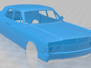 lincoln continental sedan 1968 printable body car Model do druku 3D