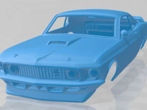 mustang john bowe 1969 printable body car 3D Print Model