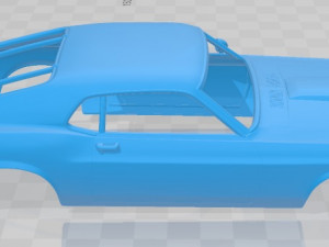 mustang john bowe 1969 printable body car Model do druku 3D