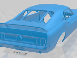 mustang john bowe 1969 printable body car Model do druku 3D