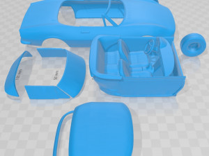 fiat dino spider 2400 1969 printable car 3D Принт Модель
