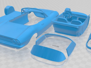 fiat dino spider 2400 1969 printable car 3D Принт Модель
