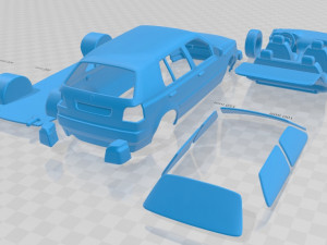 volkswagen golf 1993 printable car 3D Принт Модель