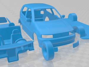 volkswagen polo 1994 5 doors printable car 3D Baskı Modeli