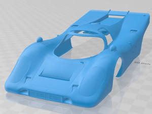 porsche 917 k 1969 printable body car 3D Baskı Modeli
