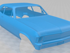 chevrolet nova 1969 printable body car Modello di stampa 3D
