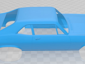 chevrolet nova 1969 printable body car Modello di stampa 3D