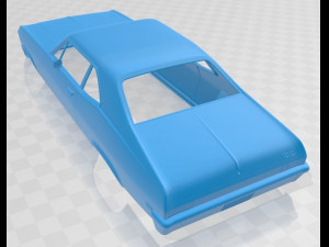 chevrolet nova 1969 printable body car Modello di stampa 3D