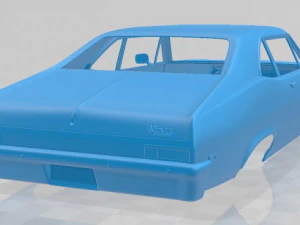 chevrolet nova 1969 printable body car 3D Print Model
