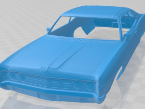 galaxie 500 fastback 1969 printable body car 3D Print Model