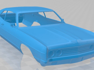 galaxie 500 fastback 1969 printable body car 3D Print Model