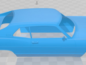 galaxie 500 fastback 1969 printable body car 3D Print Model