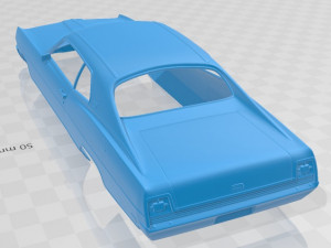 galaxie 500 fastback 1969 printable body car 3D Print Model