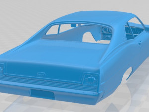 galaxie 500 fastback 1969 printable body car 3D Print Model