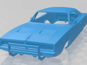 Dodge Charger General Lee 1969 carrozzeria stampabile Modello di stampa 3D