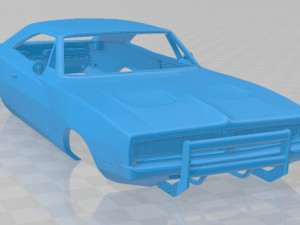 dodge charger general lee 1969 printable body car 3D Print Model