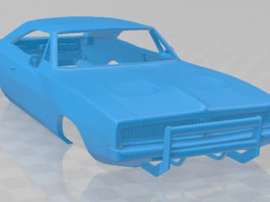 डॉज चार्जर जनरल ली 1969 प्रिंट करने योग्य बॉडी कार 3D प्रिंट मॉडल