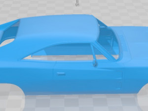 dodge charger general lee 1969 printable body car 3D Print Model