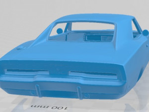 dodge charger general lee 1969 printable body car 3D Print Model