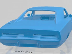 डॉज चार्जर जनरल ली 1969 प्रिंट करने योग्य बॉडी कार 3D प्रिंट मॉडल