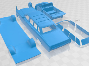 lincoln continental us presidential state 1969 printable car 3Dプリントモデル