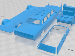 lincoln continental us presidential state 1969 printable car 3Dプリントモデル